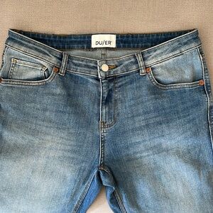 DU/ER High Rise Stretch Straight Jeans 30X28